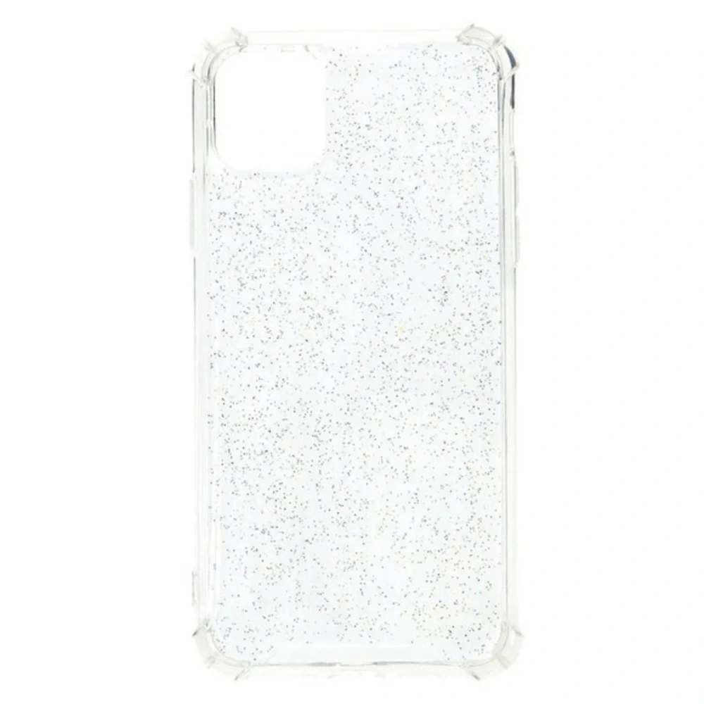 IPHONE 12 PRO MAX CLEAR GLITTER EDGE PROTECTOR CASE‼️